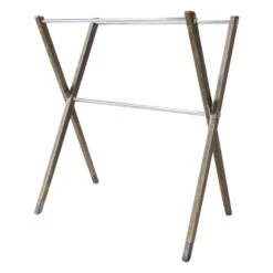Wood Crossed Clothing Rack