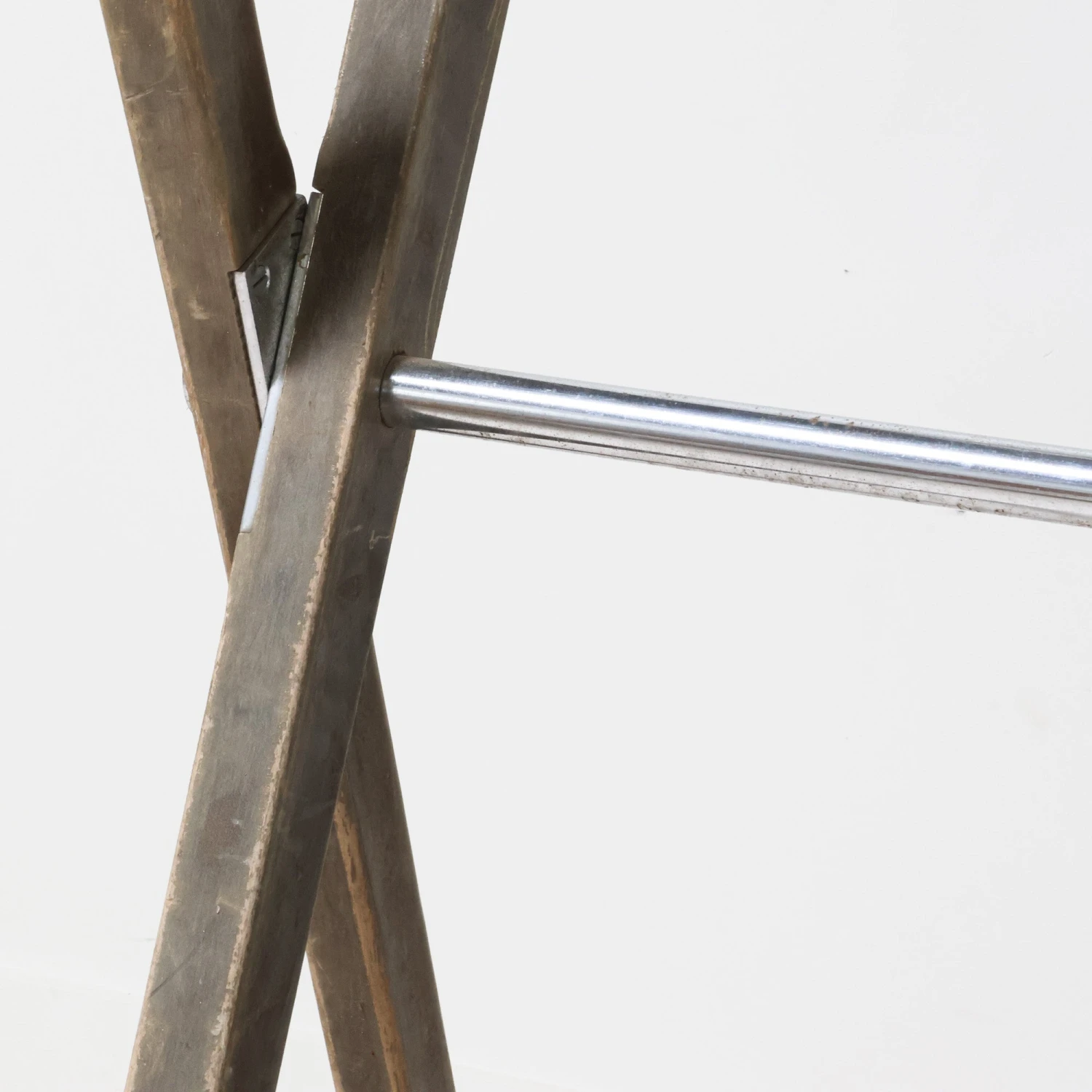 Wood Crossed Clothing Rack 3 Wood Crossed Clothing Rack - Image 3