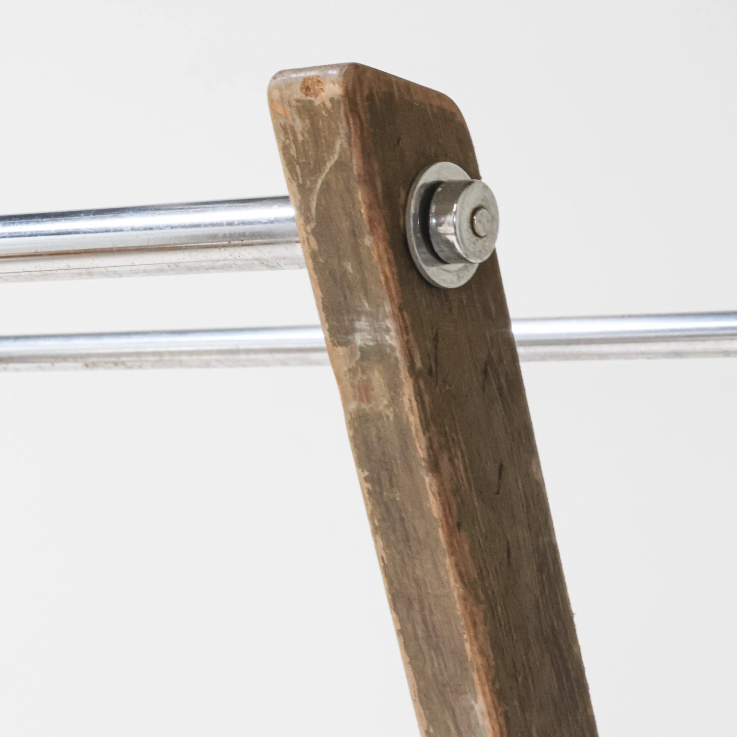 Wood Crossed Clothing Rack 5 Wood Crossed Clothing Rack - Image 5