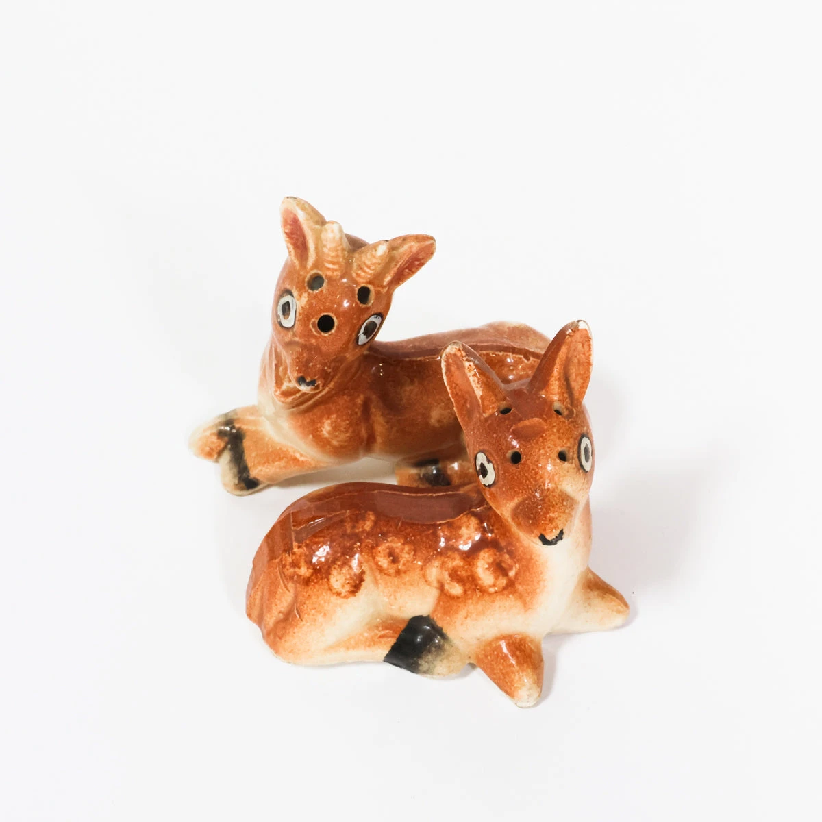 Vintage Mini Doe & Deer Salt And Pepper Shakers 4 Vintage Mini Doe & Deer Salt And Pepper Shakers - Image 4