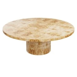 Custom Roberts Dining Table -Furniture Shop RobertsTable.GoldenPecanlMappaBurl.02