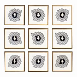 Roman Shadowbox Artwork - Set Of 9