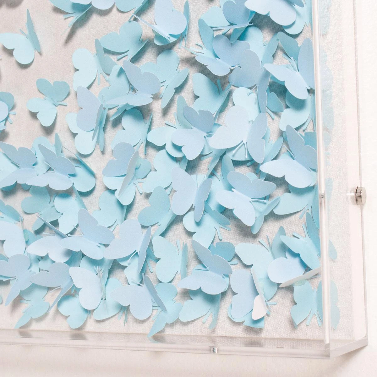 Scattered Butterflies Large - Light Blue 3 Scattered Butterflies Large - Light Blue - Image 3