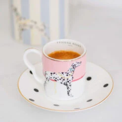 Set Of 2 Espresso Cup & Saucers - Dog/Zebra 9 Set Of 2 Espresso Cup & Saucers - Dog/Zebra -Furniture Shop Setof2EspressoCup Saucers Dog Zebra.05