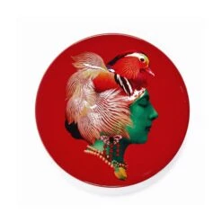 Set Of 4 Canarbella Ceramic Coasters