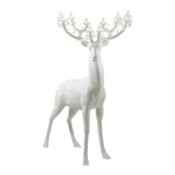 Sherwood Deer Lamp - White 5 Sherwood Deer Lamp - White -Furniture Shop SherwoodDeerLamp White.03