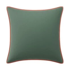 Custom Pillow - Simone Sage Velvet 13 Custom Pillow - Simone Sage Velvet -Furniture Shop SimoneSageVelvetwithBetsyCoralVelvetPiping.01