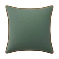 Custom Pillow - Simone Sage Velvet 19 Custom Pillow - Simone Sage Velvet -Furniture Shop SimoneSageVelvetwithNicholasCamelVelvetPiping.01