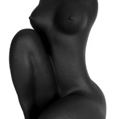 Sitting Lady Plant Pot - Black -Furniture Shop SittingLadyPlantPot Black.05