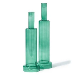 Skyscraper Green Candle Holder - Set Of 2 -Furniture Shop SkyscraperGreenCandleHolder Setof2.02