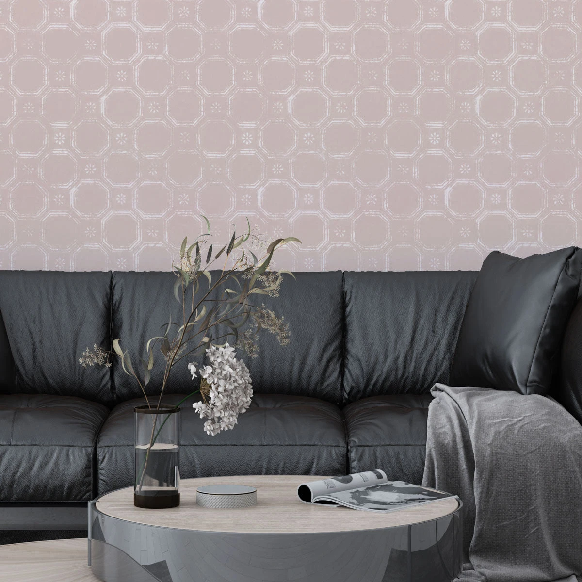 Sorrento Wallpaper - Dusty Rose 2 Sorrento Wallpaper - Dusty Rose - Image 2