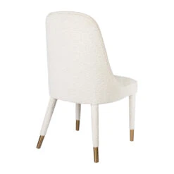 Tavish Dining Chair In Ivory Boucle -Furniture Shop TavishDiningChair.02