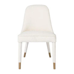 Tavish Dining Chair In Ivory Boucle -Furniture Shop TavishDiningChair.03