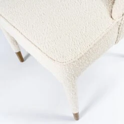 Tavish Dining Chair In Ivory Boucle -Furniture Shop TavishDiningChairinIvoryBoucle.04
