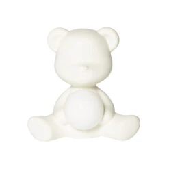 Teddy Girl Lamp - White
