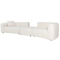 The Straight Talker Sectional In Ivory Boucle -Furniture Shop TheSraightTalkerSectional.03