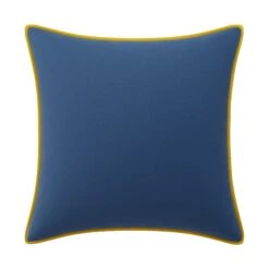 Custom Pillow - Tommy Denim Velvet 20 Custom Pillow - Tommy Denim Velvet -Furniture Shop TommyDenimVelvetwithReemOchreVelvetPiping.01