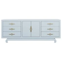 Custom Toulouse Credenza -Furniture Shop ToulouseCredenzaMatrix.GulfstreamBlue.02