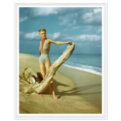 Vogue Magazine 'Model On Beach' By Serge Balkin, April 1945