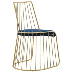 Voltaire Dining Chair In Navy Velvet -Furniture Shop Voltaire 20Dining 20Chair 20in 20Navy 20Velvet.03