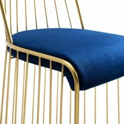 Voltaire Dining Chair In Navy Velvet -Furniture Shop Voltaire 20Dining 20Chair 20in 20Navy 20Velvet.05