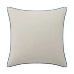 Custom Pillow - Webb Cream Chenille -Furniture Shop WebbCreamChenillewithClarioIceVelvetPiping.01