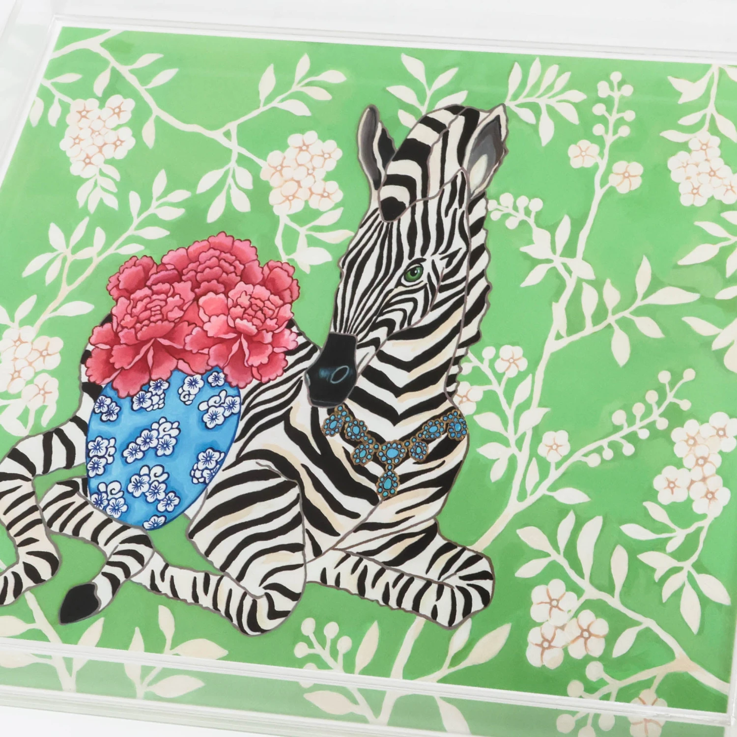 Zoey The Zebra Tray 2 Zoey The Zebra Tray - Image 2