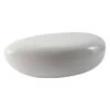 River Stone Small White Coffee Table - White